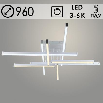 Люстра YH1111/8 WT белый 2х76W LED 3000K-6000K ПДУ диммер d960, 24